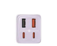 BASEUS Ładowarka sieciowa GaN6 Pro, 2xUSB-C , 2xUSB, 65W (fioletowa P10162701533-00 - 1310919 - zdjęcie 2